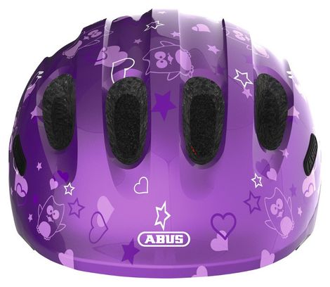 Casco Abus Smiley 2.0 Purple Star per bambini