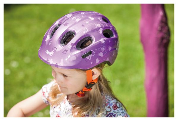 Casque vélo Enfant Abus Smiley 2.0 Purple Star
