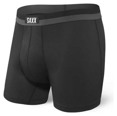 Boxer negro de malla deportiva Saxx