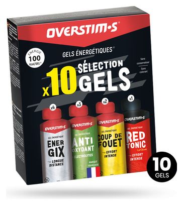 Pack gels énergétiques Overstims - 10x34g