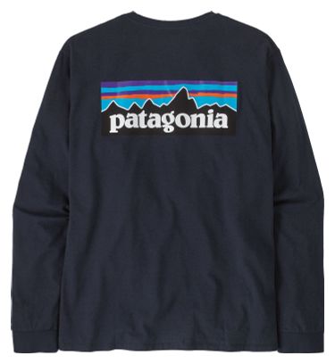 Patagonia P-6 Logo Camiseta de manga larga Azul