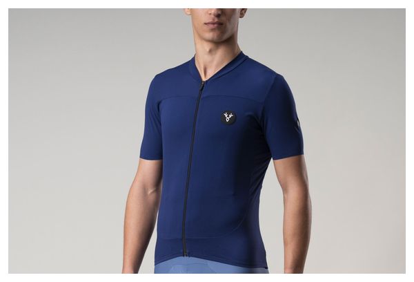 Kurzarm Trikot LeBram Ventoux Bleu Marine