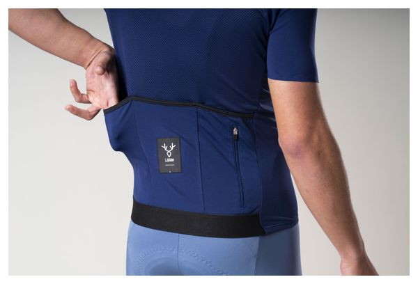 Kurzarm Trikot LeBram Ventoux Bleu Marine