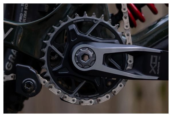 Vis de Pédalier auto-extractrice OAK pour Sram DUB M18/M30 Gris