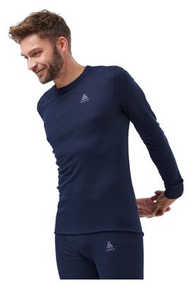 Maillot Manches Longues Odlo Active Warm Eco Bleu