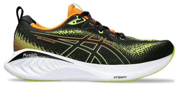 Chaussures de Running Asics Gel Cumulus 25 Noir Jaune Orange Homme