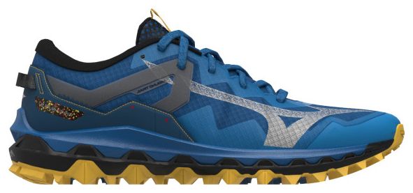 Trailschoenen Mizuno Wave Mujin 9 Blauw Geel