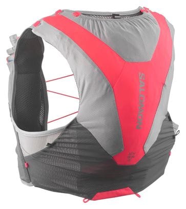 Salomon ADV Skin 5 Grijs/Rood Unisex Hydratatie Jas