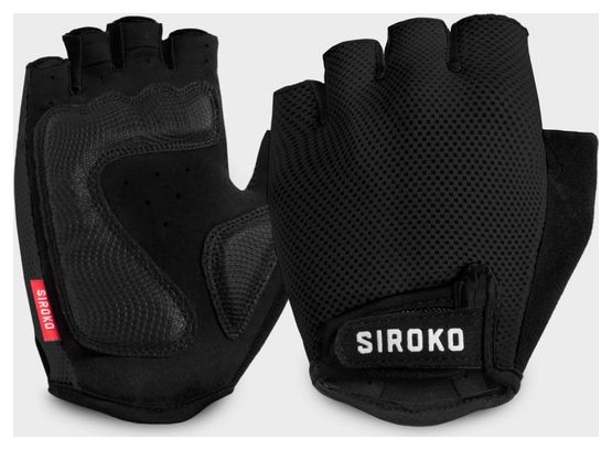 Mitaines de vélo Cyclisme Homme et Femme Aero Black Noir