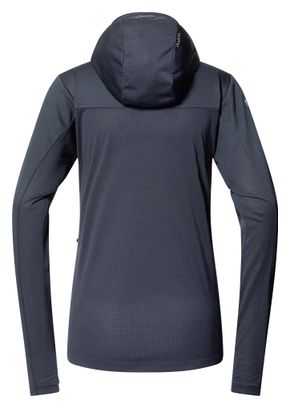 Haglöfs LIM Mid Fast II Hood Fleecejacke Schwarz Damen