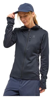 Haglöfs LIM Mid Fast II Hood Fleecejacke Schwarz Damen