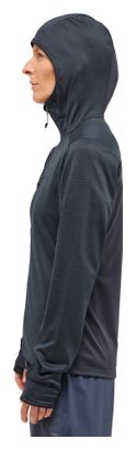 Haglöfs LIM Mid Fast II Hood Fleecejacke Schwarz Damen