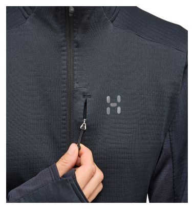 Haglöfs LIM Mid Fast II Hood Fleecejacke Schwarz Damen