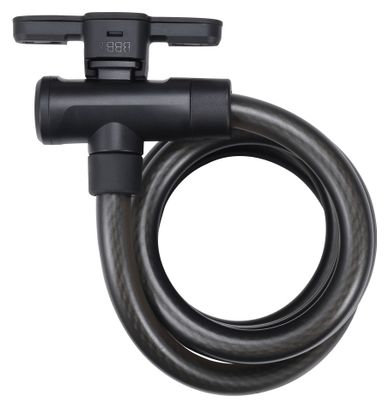 Antivol BBB KeyGuard Cable 15x1800mm (Avec Support) Noir