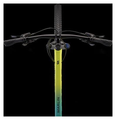 Trek Marlin 5 Shimano Altus 8V 27.5" Semi Rigid Mountain Bike Yellow / Green 2023