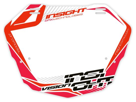 Plaque INSIGHT vision 2 pro white/red