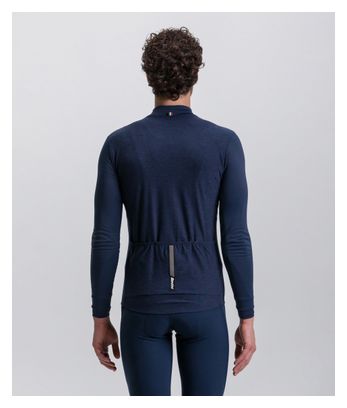 Santini Pure Long Sleeve Jersey Blue