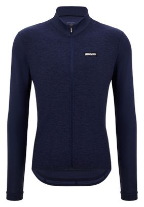 Santini Pure Long Sleeve Jersey Blue