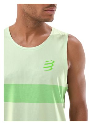 Canotta Compressport Performance verde da uomo