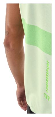 Canotta Compressport Performance verde da uomo