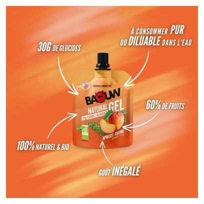Baouw Natural Apricot / Thyme Energy Gel 85 grammi