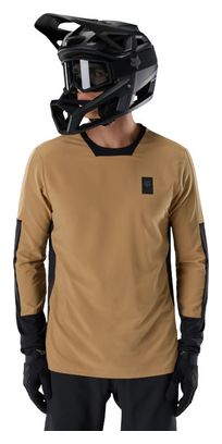 Fox Defend Thermal Long-Sleeve Jersey, Brown Sugar Beige, Men's