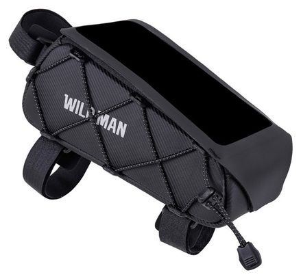Waterproof bike frame phone bag 1L black WILD MAN