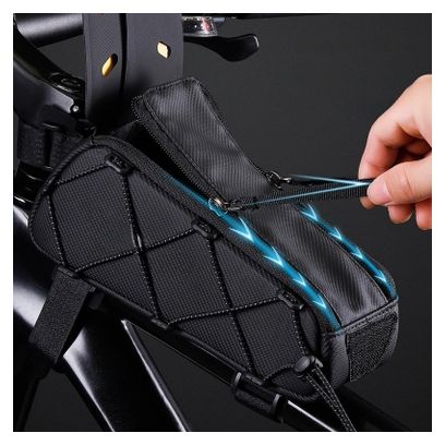 Waterproof bike frame phone bag 1L black WILD MAN