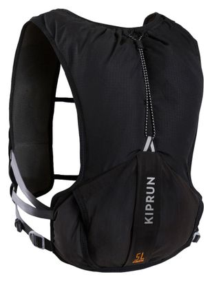 Kiprun 5L Trail/Running Bag + 1L Water Pocket Black