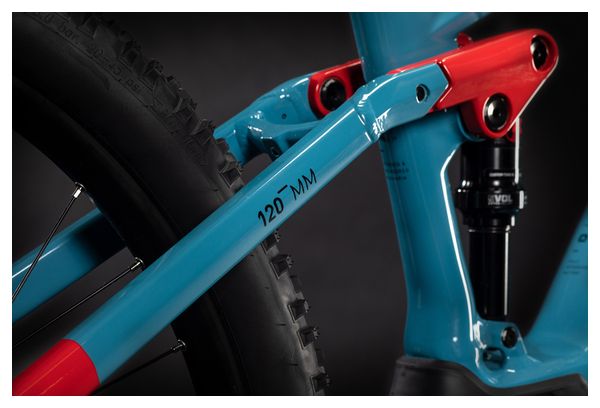 Cube Stereo Hybrid 120 Race 625 Electric Full Suspension MTB Shimano Deore / XT 12S 625 Wh 29'' Blue Red 2021