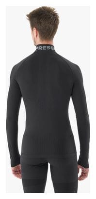 Camiseta interior Compressport 3D Thermo 1/2 Zip Negra