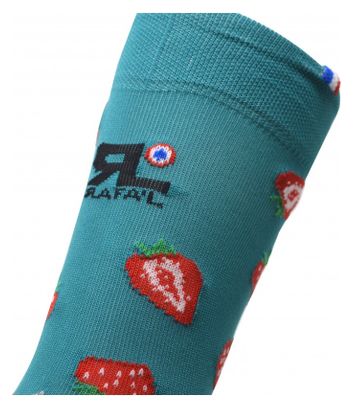 Rafa&#39;l Funny Strawberry Socks Blue