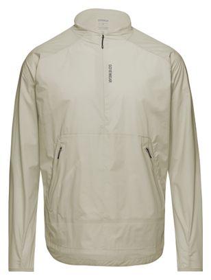 Chaqueta cortavientos para correr Gore Wear Concurve Windbreaker, color beige