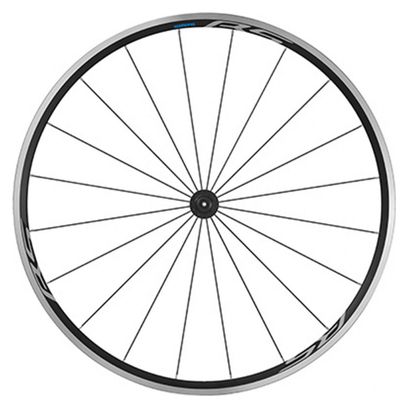 ROUES ROUTE 700 SHIMANO WH-RS100 NOIR 11V. COMPATIBLE 10V. DECO BLANC  (AVANT + ARRIERE)