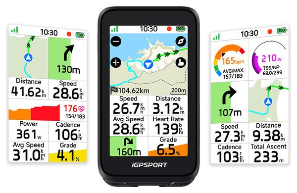 GPS-Tacho iGPSport BiNavi Air