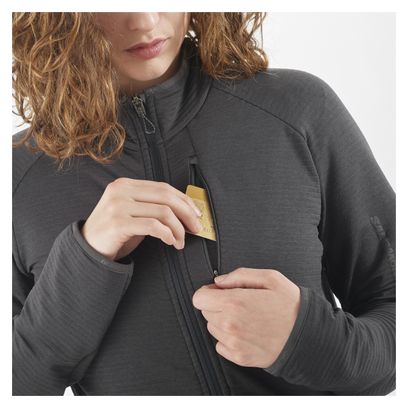 Salomon Essential Warm Vrouwen 1/2 Zip Thermal Top Zwart