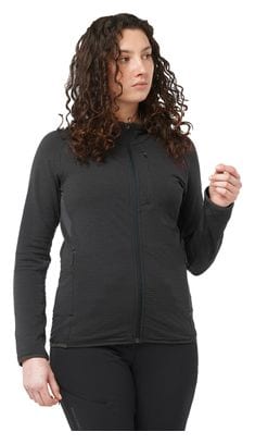 Salomon Essential Warm Donna 1/2 Zip Thermal Top Nero