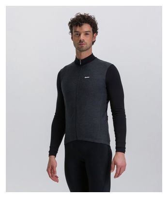 Maillot Manches Longues Santini Pure Noir