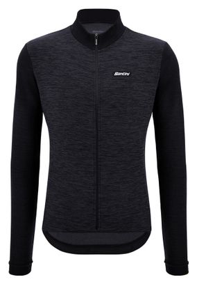 Maillot Manches Longues Santini Pure Noir