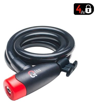 Antivol Câble Qloc Security SPK-15-150 | 15 x 1500 mm + Support