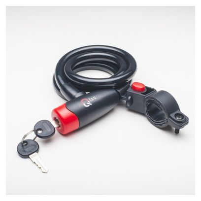 Antivol Câble Qloc Security SPK-15-150 | 15 x 1500 mm + Support