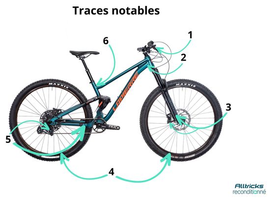 Produit Reconditionné - VTT Tout-Suspendu Lapierre Zesty TR 4.9 Sram GX Eagle 12V 29' Bleu 2024