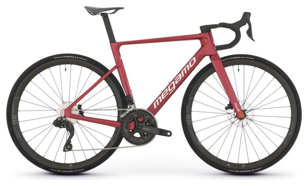 Bicicletta da strada Megamo Pulse 15 Shimano 105 Di2 12V 700 mm Rosso 2026