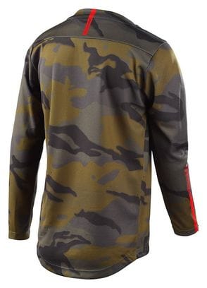 Maillot Manches Longues Enfant Troy Lee Designs Flowline Spray Camo Army