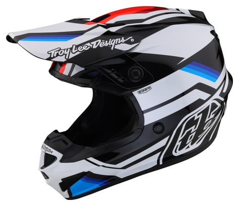 Troy Lee Designs GP Apex Integral Helmet White/Blue