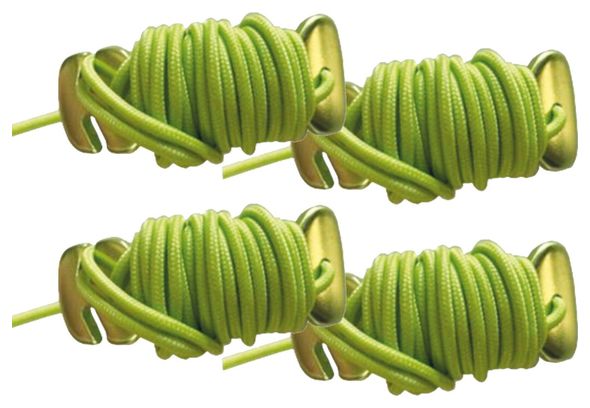 Vaude Guyline Ultralight Tentkoorden (x4) Groen
