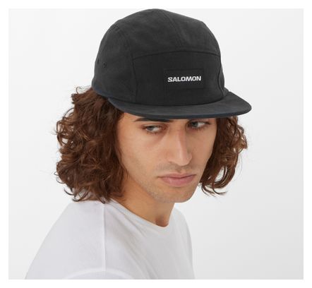 Salomon Five Panel Unisex Cap Black