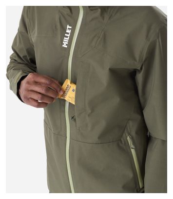 Veste Imperméable Millet Ubic Gore-Tex 3L Vert Homme
