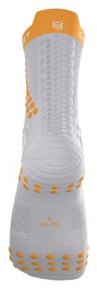 Compressport Pro Racing V4.0 Trail-sokken, grijs/oranje