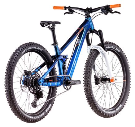 Cube Stereo 240 One Kinder-Full-Suspension-MTB, Shimano 9-Gang, 24 Zoll, Actionteam Blue, 7–10 Jahre